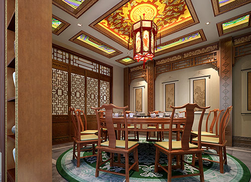 巴彦淖尔中式古典风格家居装修设计效果图